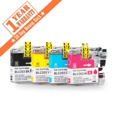 4PK LC203XL LC-203 XL color Ink Cartridge For Brother MFC-J460DW J480DW J485DW