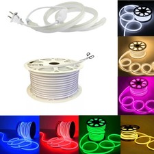 110V LED Flexible Neon Rope Lights Strip Party Bar Garden DIY Sign Decor Outdoor