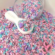 FAKE Cotton Candy Halloween Night Polymer Clay Sprinkle NOT EDIBLE D16-33
