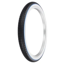 BICYCLE PRO+ TIRE 24 X 2.125 WHITEWALL BLUE LINE DIAMOND TREAD