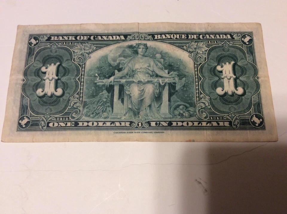 1937, BANK OF CANADA $1,KING GEORGE VI, JANUARY 2nd,RETIRED CURRENCY **** - Image 3 of 4