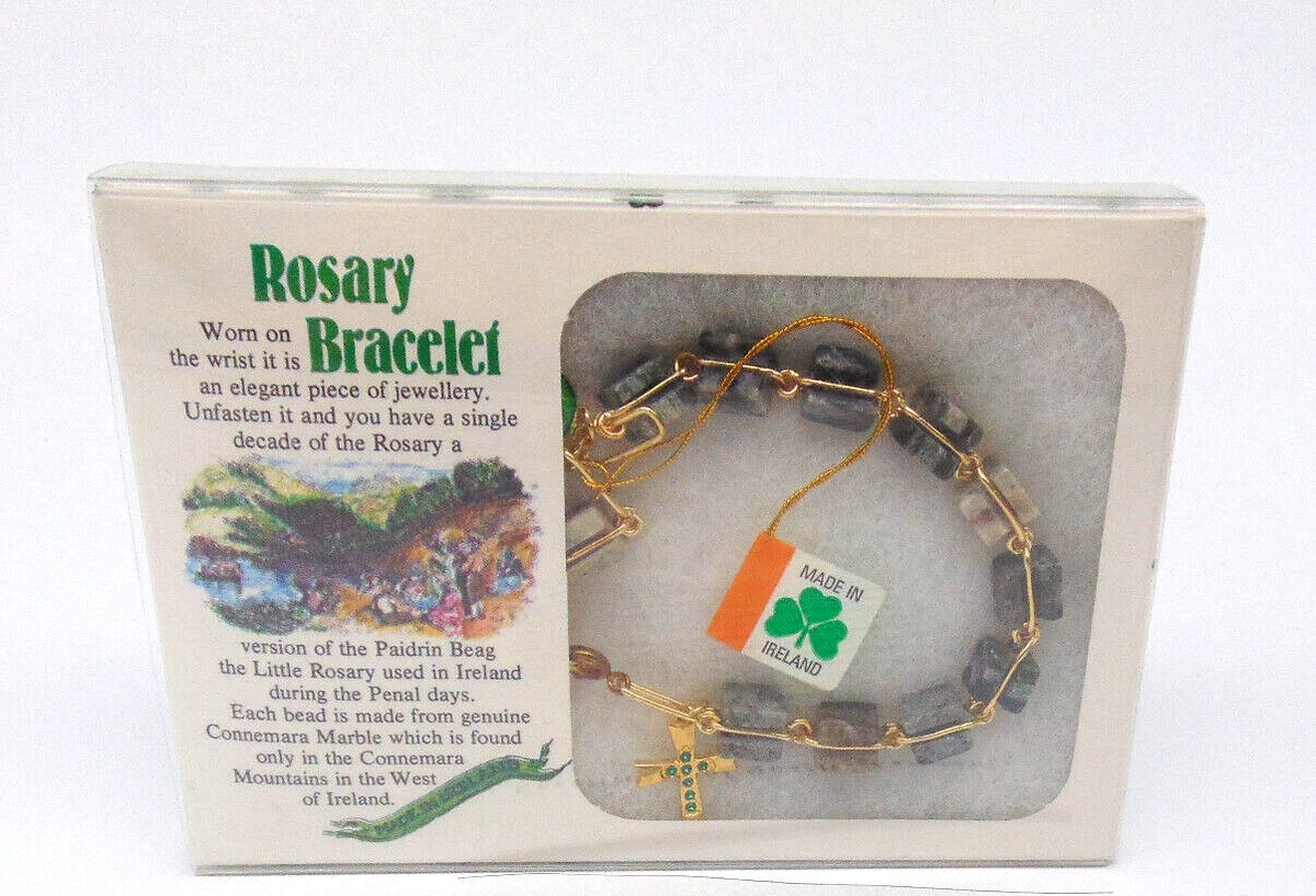 Connemara marble store rosary bracelet