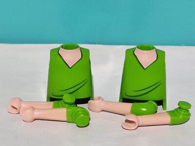 PLAYMOBIL X2 TORSOS Cuerpos Milicianos Piratas Pastores Vikingos Galos
