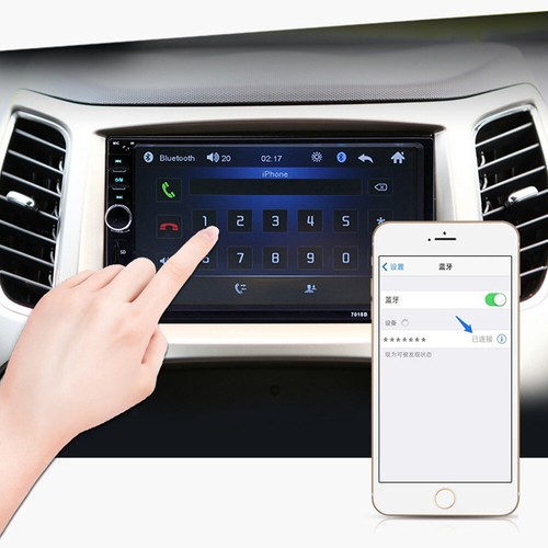 7" Double 2DIN Car Bluetooth Touch Screen Stereo Radio USB AUX IN MP5 Player - Picture 8 of 11