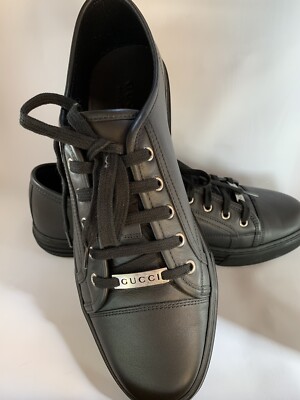 mens gucci sneakers black