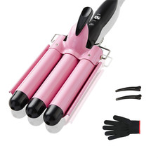 Plancha Onduladora Rizador De Pelo 3 Barriles Waver Curling Iron ASPECTO MODERNO