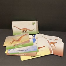 26 Flash Brillance Dinosaur Flash Cards Thick Durable Educational Paleontology