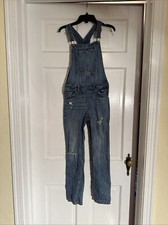 Gap Distressed Jean Overalls Girls XL