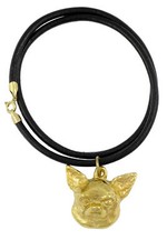 Chihuahua Short-Haired - Dog Collar, Gold-Plated Pendant For Dog Lovers, Unique