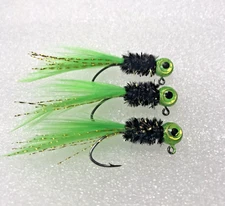 Hand tied crappie jigs 1/16