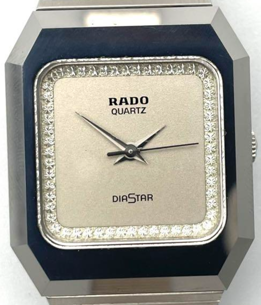 Rado DiaStar Jubilee Quartz Diamond Square 25mm Silver Dial Rado DiaStar Jubilee Quartz Diamond Square 25mm Silver Dial