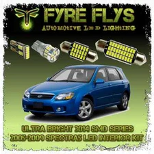 White LED interior lights package kit for 2005-09 Spectra5 6 pcs 3014 series SMD