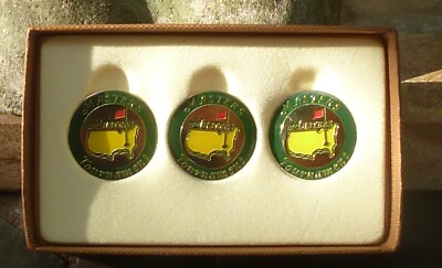 The Masters Tournament  Ball Markers 3 Pack  Green - Great Gift