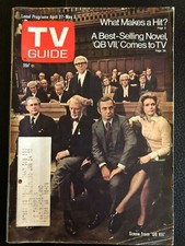1974 Apr 27-May 3 Original TV GUIDE 'QB VII' Ben GAZZARA West Wash State Edition