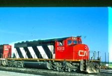 CNR 5313 SD40-2W, Edson, AB, 08/85; Kodachrome Original 