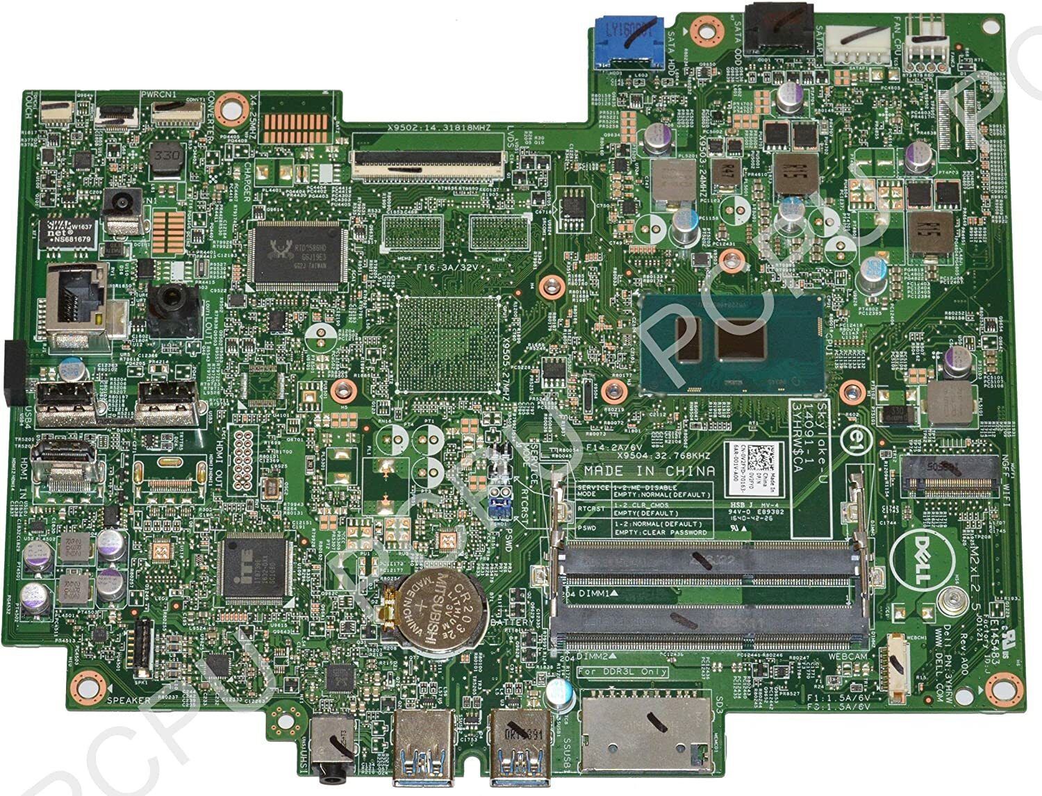 FOR Dell Inspiron 22 3263 AiO PC Motherboard i3-6100U CPU 0V2FYD V2FYD