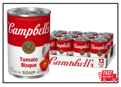 Campbell's Condensed Tomato Bisque 10.75 oz. Can Pack of 12 Packaging May Vary