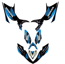 Fits TRX 700XX GRAPHIC KIT TRX 700 XX DECAL KIT STICKERS HONDA atv GRAPHICS