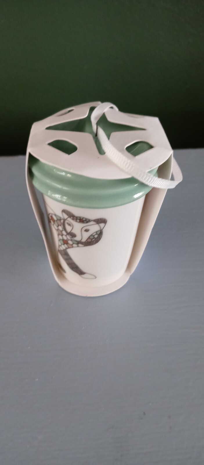 2 Starbucks 2017 Coffee To Go Cup Ornaments - Multicolor - Bear Holfy