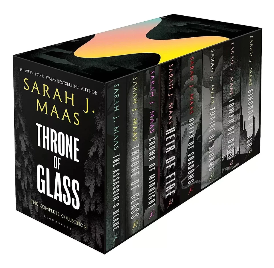 Throne of Glass 8 Books Box Set By Sarah J. Maas, Paperback ..New