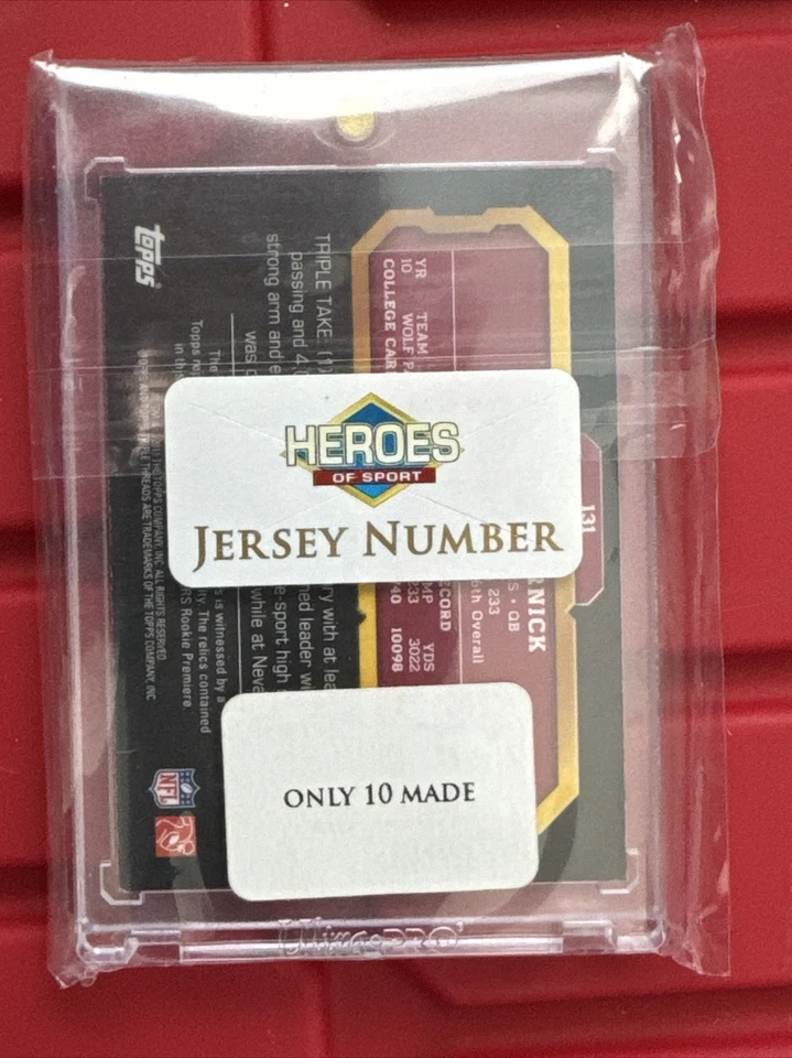 2011 Tops Triple Threads Autographed Colin Kaepernick Rookie Card 07 Of 10 - Image 2 of 2