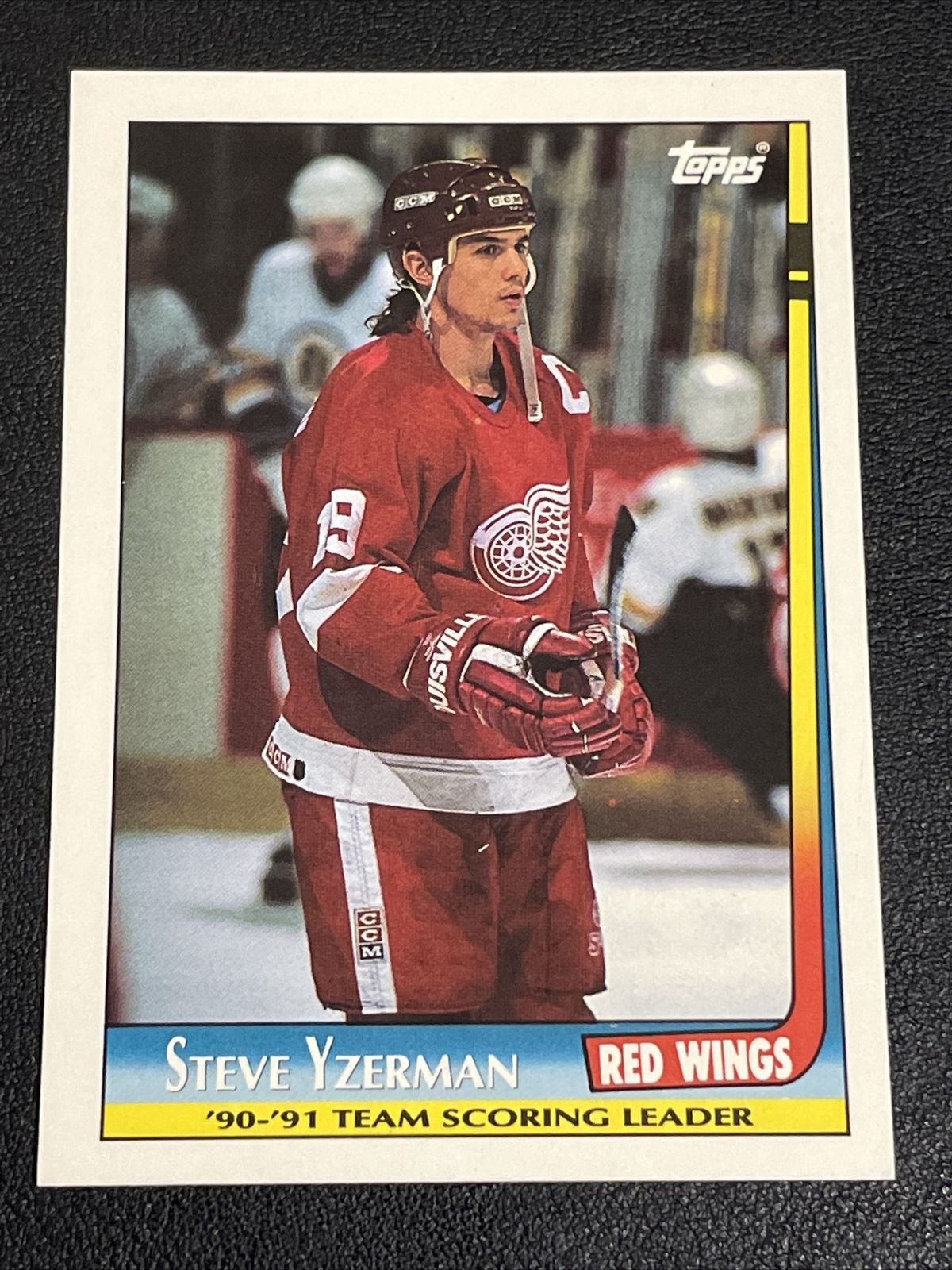 1991-92 Topps STEVE YZERMAN Team Scoring Leaders #3