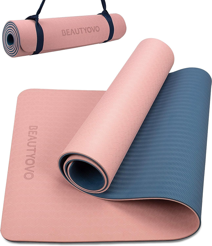 Extra Thick 1/3 Inch Non-Slip Yoga Mat with Strap for Professional Practice
