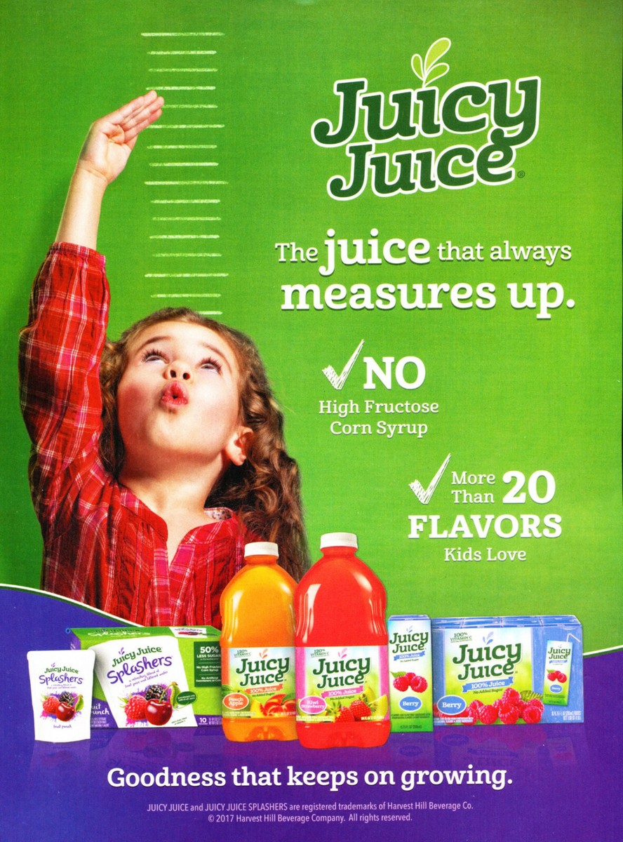 JUICY JUICE BEVERAGE AD #1 RARE 2017 OUT OF PRINT | eBay juicy-juice-beverage-ad-1-rare-2017-out-of-print-ebay