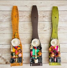 3 Cucharas Porta Llaves Artesanales Mexicano 3 Wood Spoons Key Holder Accessorie