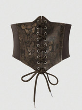 Corsage Korsett Gürtel Taillegürtel Stretchgürtel Breiter Hüftgürtel steampunk