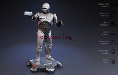 RoboCop 3D Printing Figure Unpainted Model GK Blank Kit Sculpture