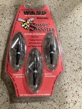Pack of 3 Wasp Archery Sharp Shooter 4 Blade 100 Grain #8001  Broadheads NOS