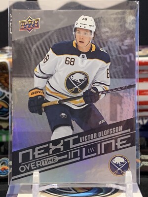 VICTOR OLOFSSON RC 2019-20 UPPER DECK OVERTIME NEXT IN LINE ROOKIE SABRES TZ 1a
