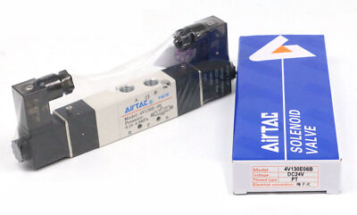 For AIRTAC 4V130E06 4V130E-06 AC220V 110V DC 12V 24V Solenoid Valves Air Valves