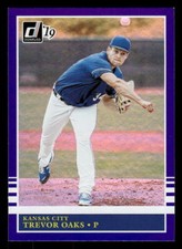 Trevor Oaks 2019  Donruss Holo Purple #204   Kansas City Royals