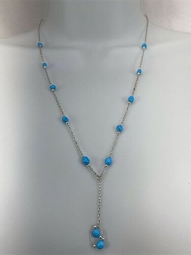 HOPI STERLING SILVER AMERICAN TURQUOISE NECKLACE MANUEL HOPI STERLING SILVER AMERICAN TURQUOISE NECKLACE MANUEL