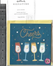 M -  1 BIRTHDAY    PAPYRUS. BURGOYNE & HALLMARK  Card with Matching  Envelope