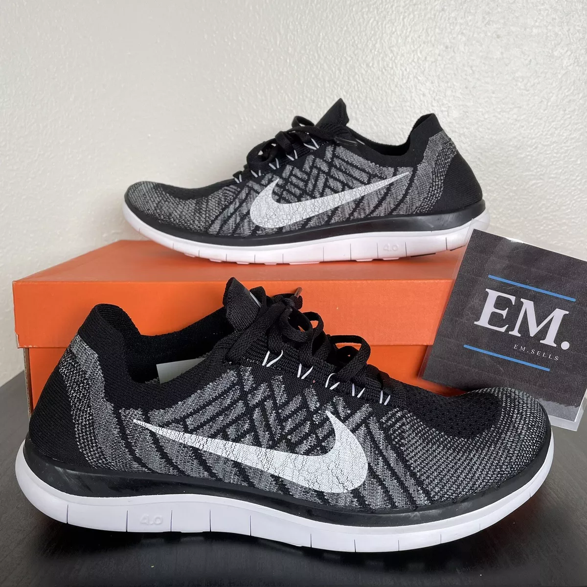 Nike Free 4.0 717075-001 Mens Size 10.5 Oreo New With Box | eBay