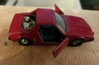Vintage Corgi Fiat X1/9 Diecast Car Red Play worn 1/36