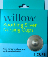 Willow Soothing Silver Antifungal Antibacterial Nursing Cups - 2 Cup count