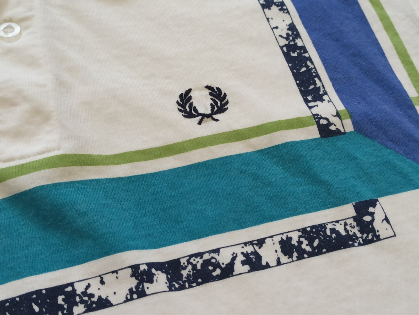 Fred Perry 90s England Rare Graphic Mens Polo L image 4