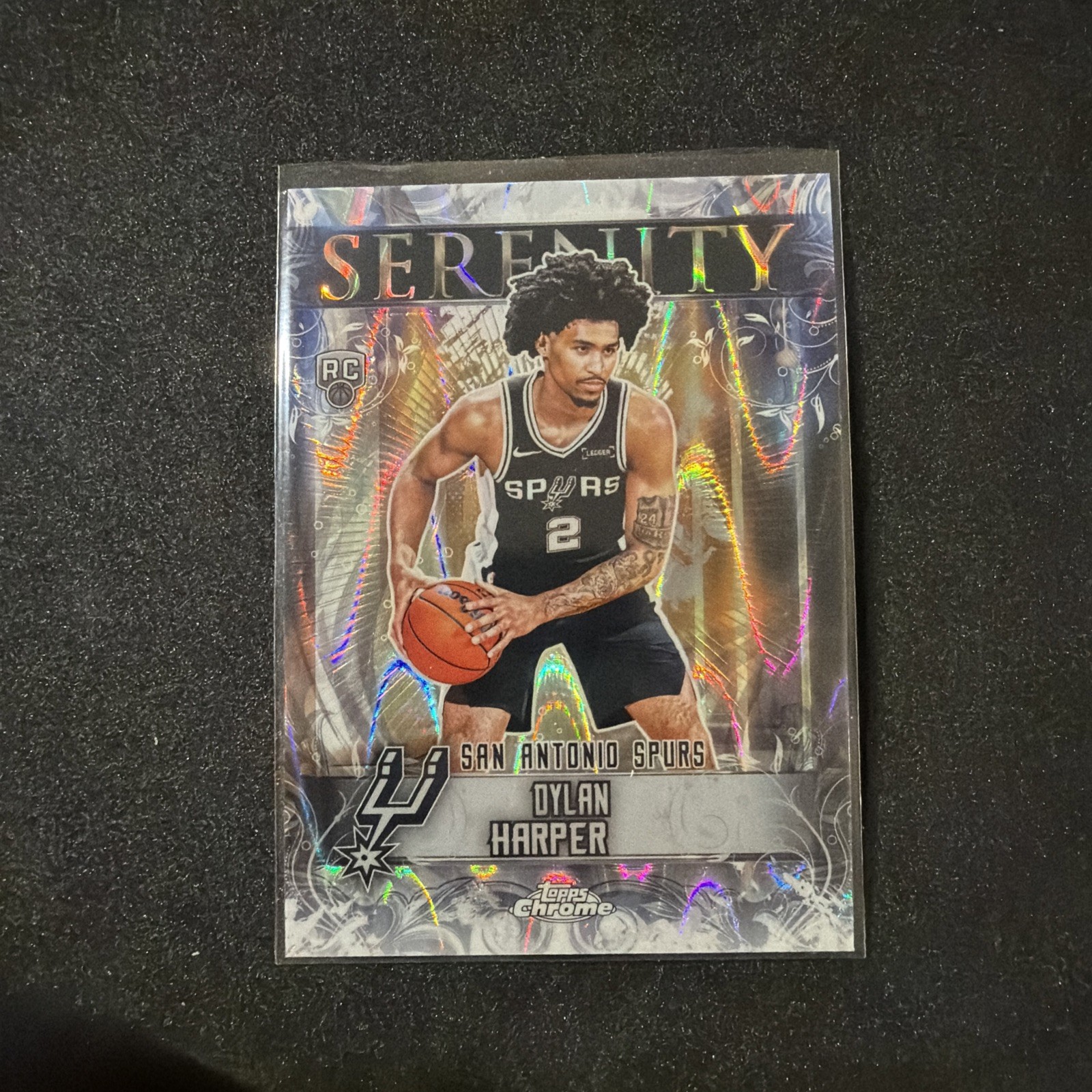 2025-26 Topps Chrome Serenity Dylan Harper RC Rookie SP Raywave Refractor 