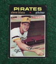STEVE BLASS - 1971 TOPPS - BASE CARD # 143 - PITTSBURGH PIRATES - MLB