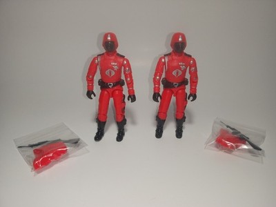GIJoe ARAH Black Major / Red Laser CRIMSON GUARDS (x2) Custom Figures Rare!
