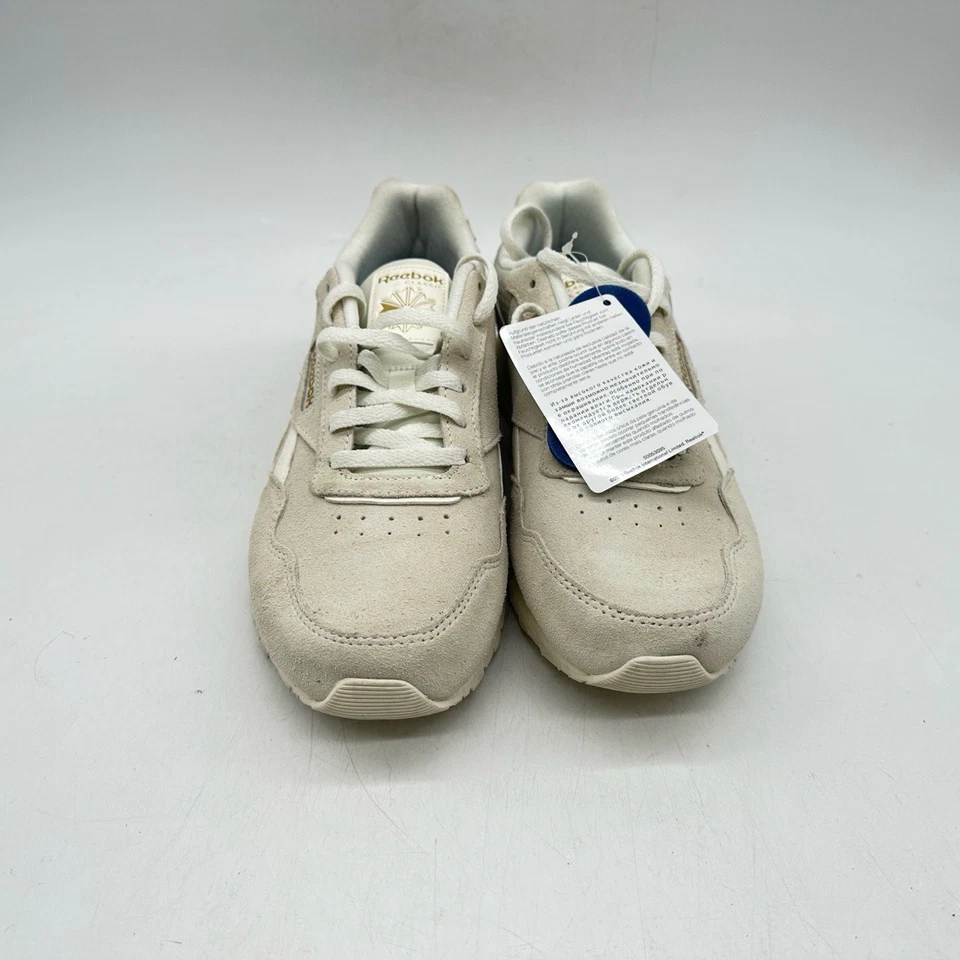 Zapatos clásicos de nailon para mujer Reebok talla 8,5 beige gris gamuza EE. UU. Foto 4 de 4