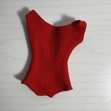 Vintage Barbie Red Swimsuit One Piece Doll Bathing Suit 1960s