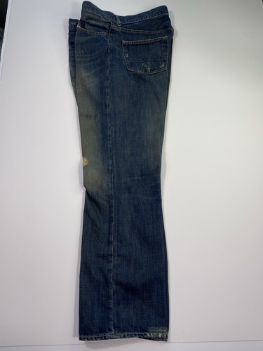Vintage Abercrombie Fitch Wide Leg Jeans Men’s 34x32 (M.36x32)Y2K Distressed - Picture 3 of 16