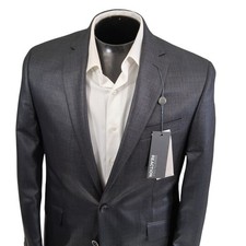 Kenneth Cole Reaction Sport Coat 40R Slim Fit Dark Gray Modern Double Vent NEW