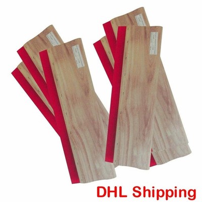 6Pcs 13'' Screen Printing Squeegee Ink Scraper Silk Stencil Printing   *vv