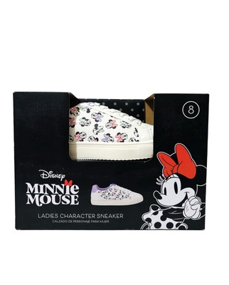 Disney Minnie Mouse Ladies Character Sneakers Available In Size 7 or 8 - NIB